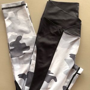 Doyoueven camo leggings - black, white, gray, xs
